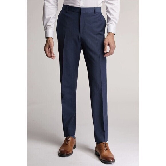 Ted Baker Other - Ted Baker Modern Navy Mix Suit Trousers Pants 34R Wool /LINE